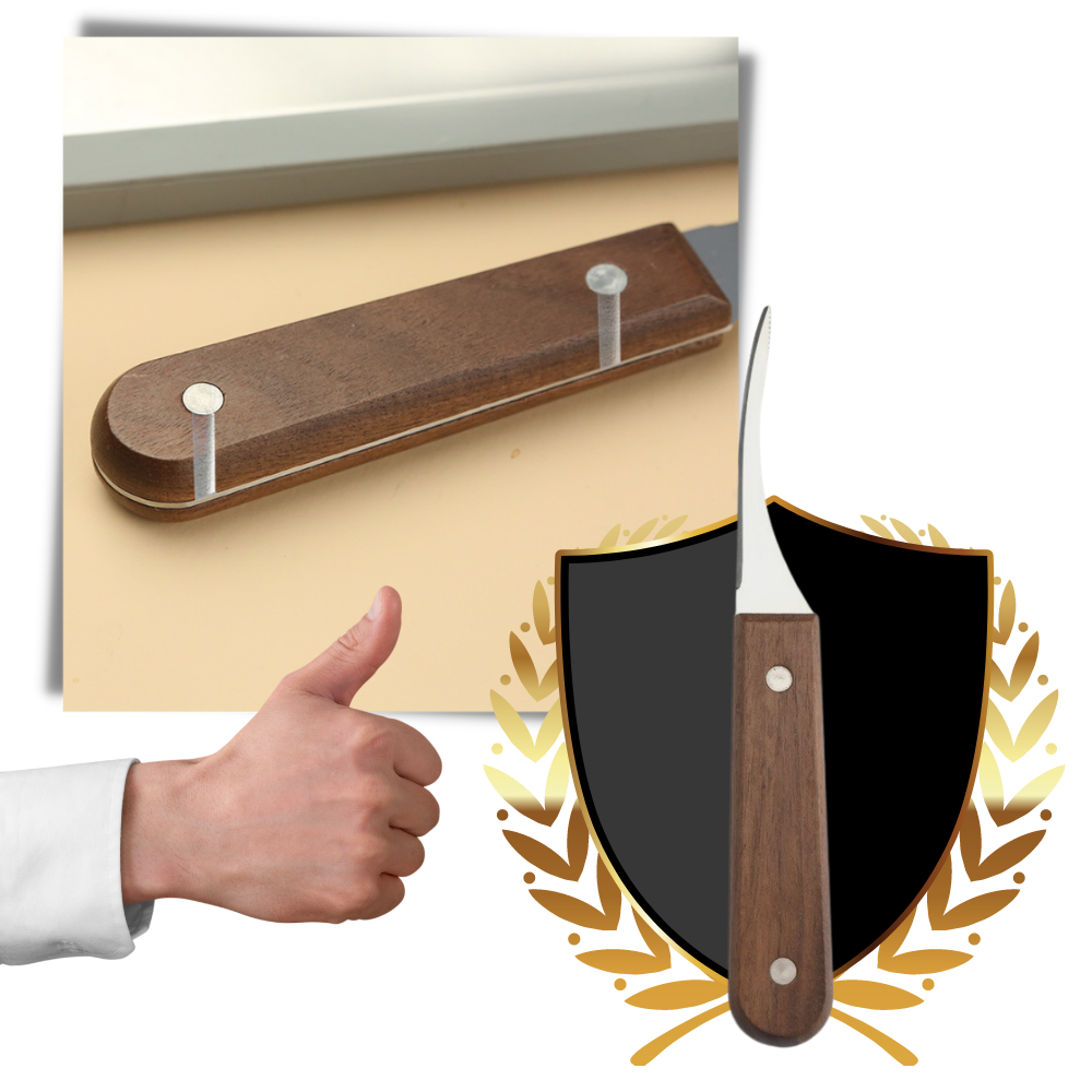 Cuchillo de acero inoxidable para pelar gambas - Ozerty