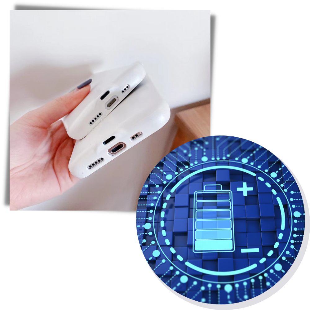 Funda de teléfono con luz de anillo LED - Ozerty