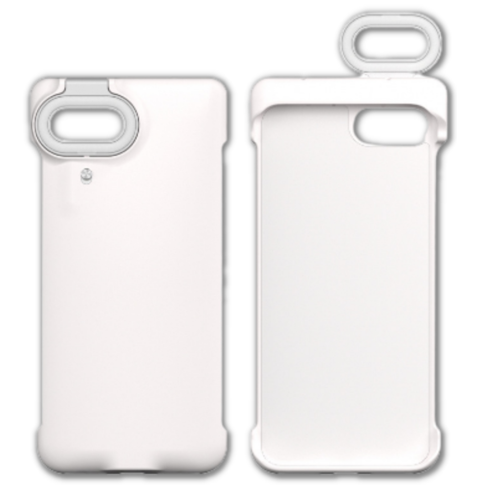 Funda de teléfono con luz de anillo LED