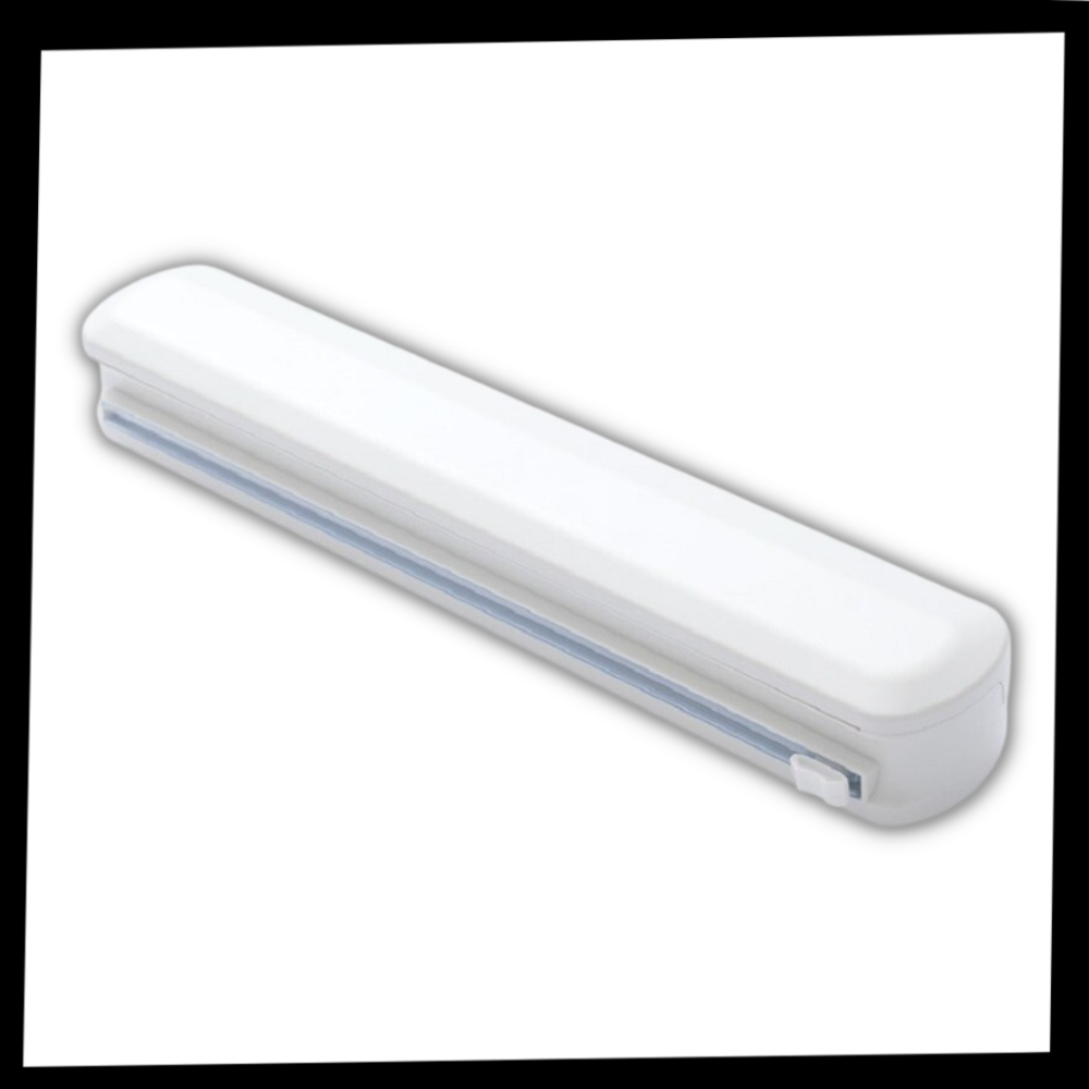 Dispensador y cortador de plástico para envolver alimentos - Ozerty