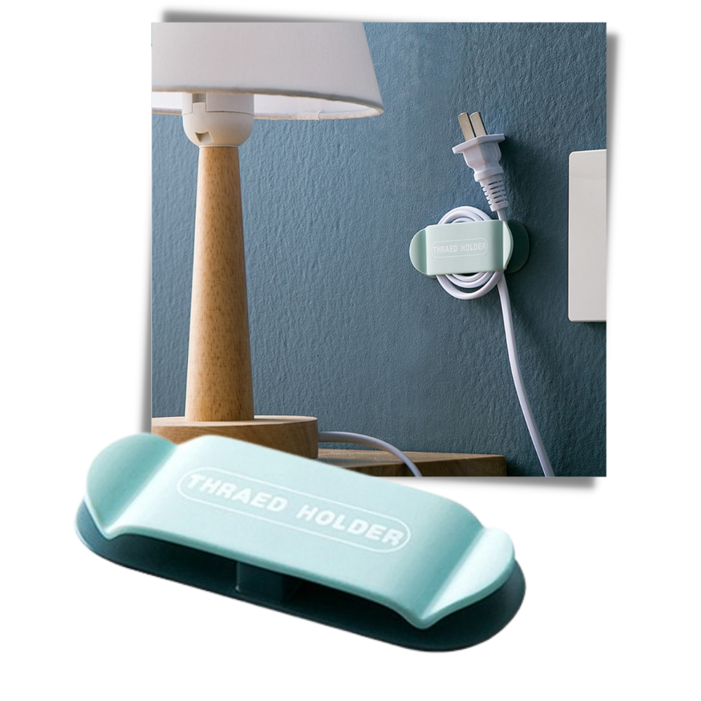 Paquete de 4 abrazaderas adhesivas para cables - Ozerty