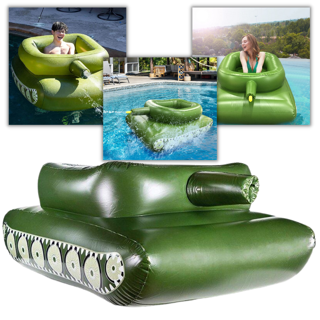 Flotador de piscina con tanque inflable - Ozerty