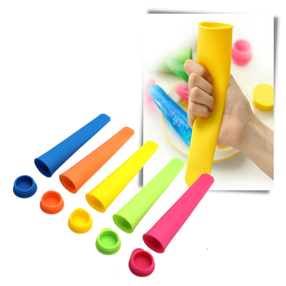 Paquete de 5 moldes de silicona para hacer polos - Ozerty