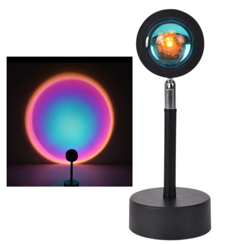 Lámpara de escritorio led con proyector de luz de colores - Ozerty
