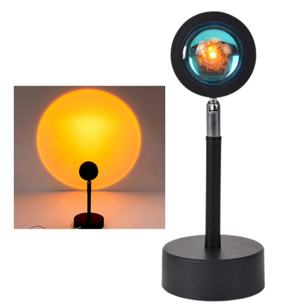 Lámpara de escritorio led con proyector de luz de colores