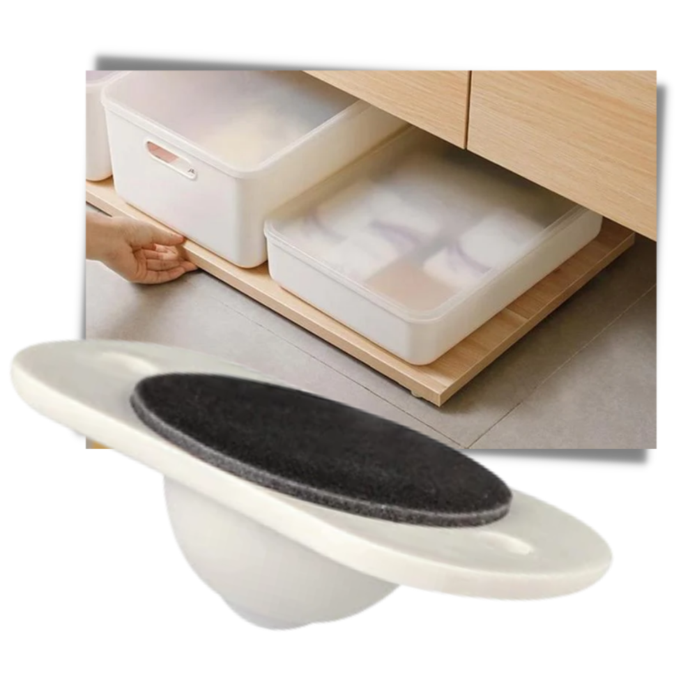 Rueda giratoria adhesiva para muebles - Ozerty