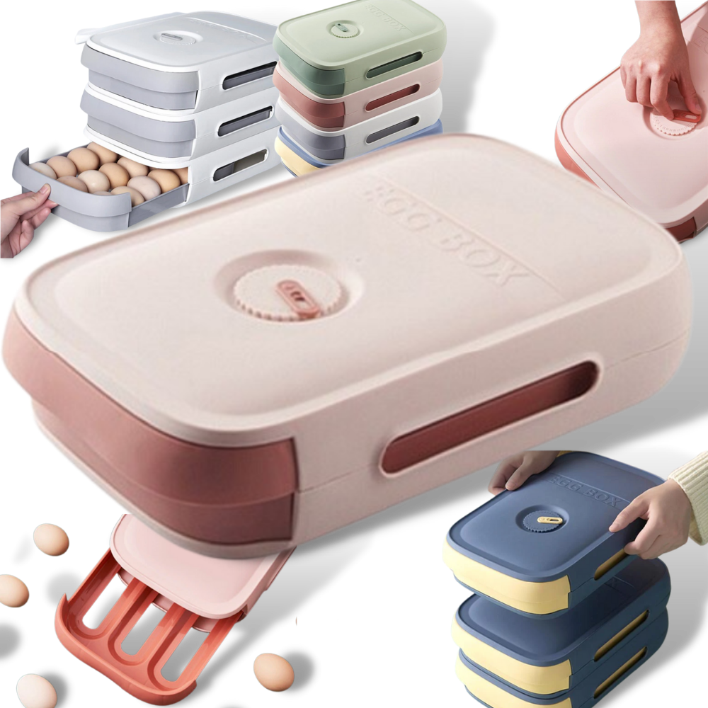 Caja de almacenamiento de huevos tipo cajón - Ozerty