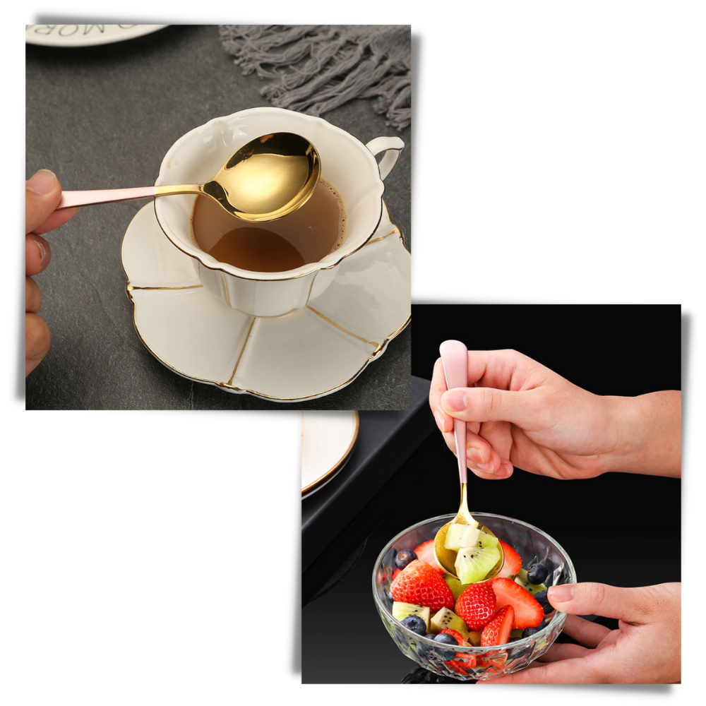 Paquete de 2 cucharas de acero inoxidable - Ozerty