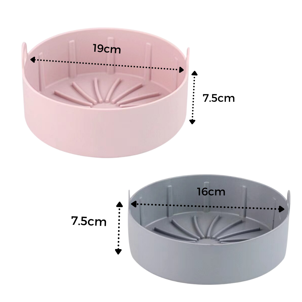 Sartén de silicona reutilizable para freidora de aire - Ozerty