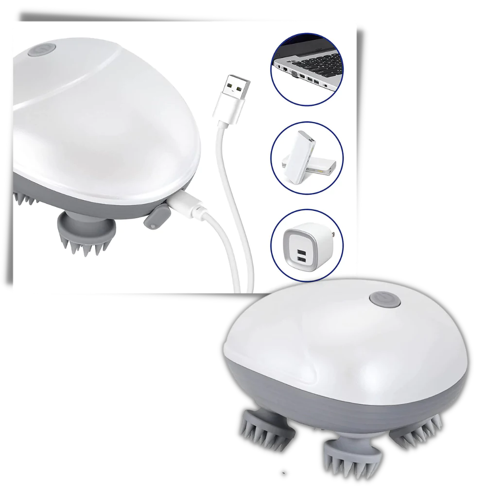 Masajeador vibrante para el cuero cabelludo - Ozerty