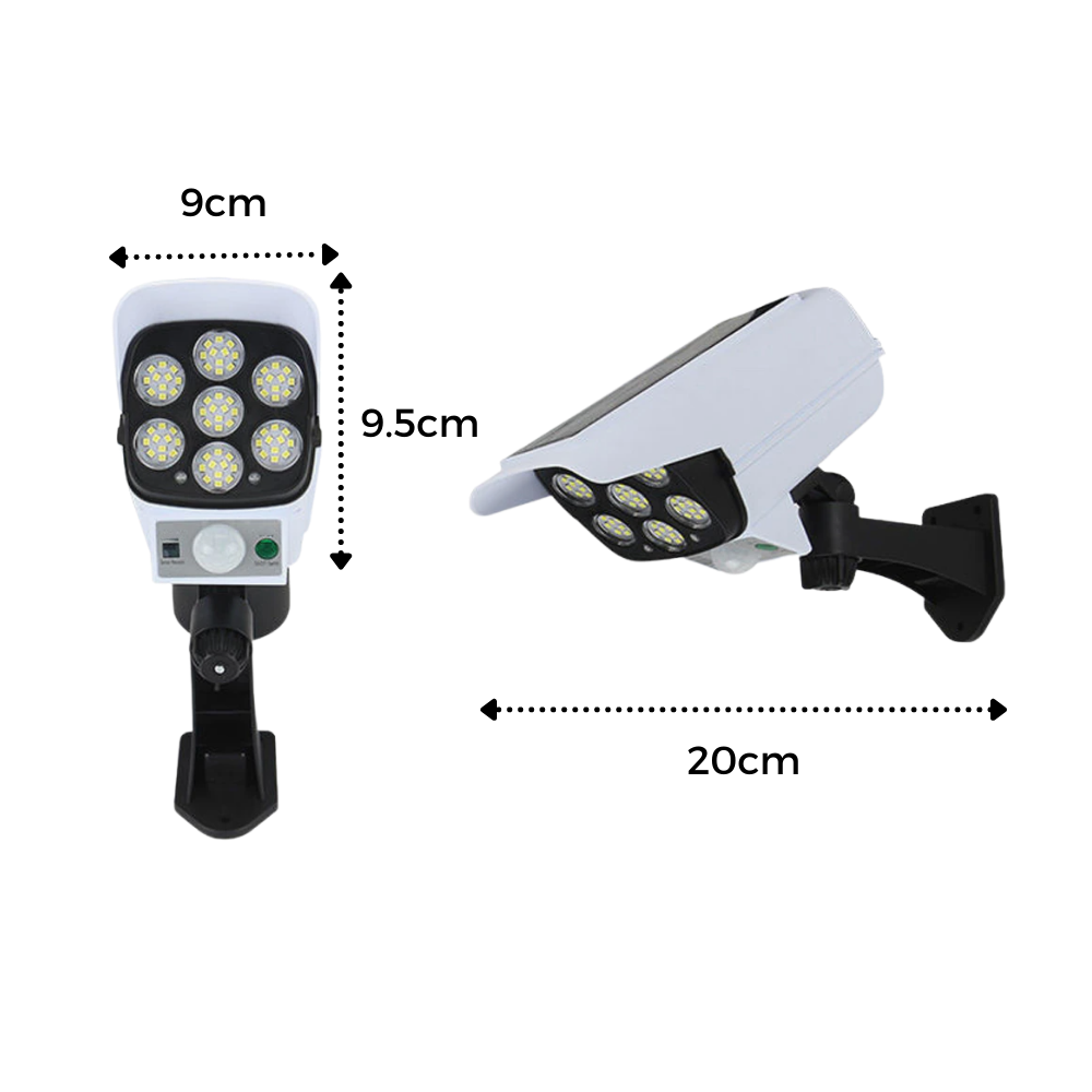 Lámpara led con sensor de movimiento solar - Ozerty