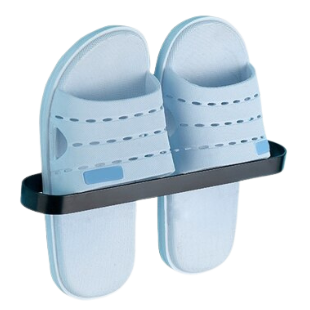 Perchero mural de aluminio para zapatillas