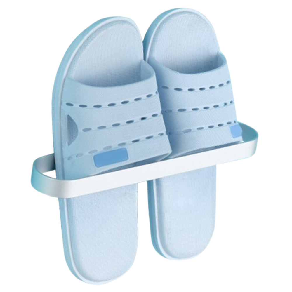 Perchero mural de aluminio para zapatillas