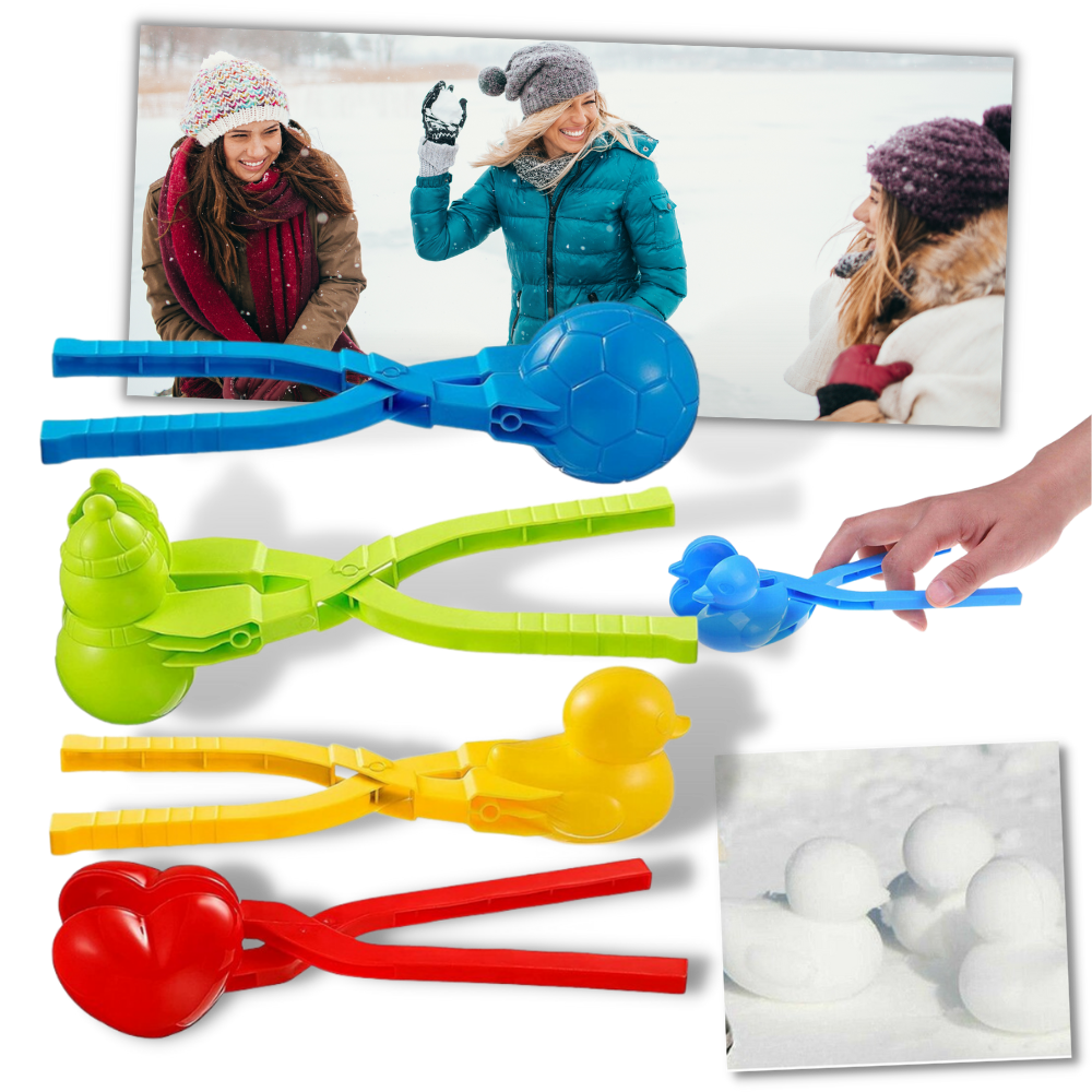 Pack de 4 máquinas de hacer bolas de nieve - Ozerty