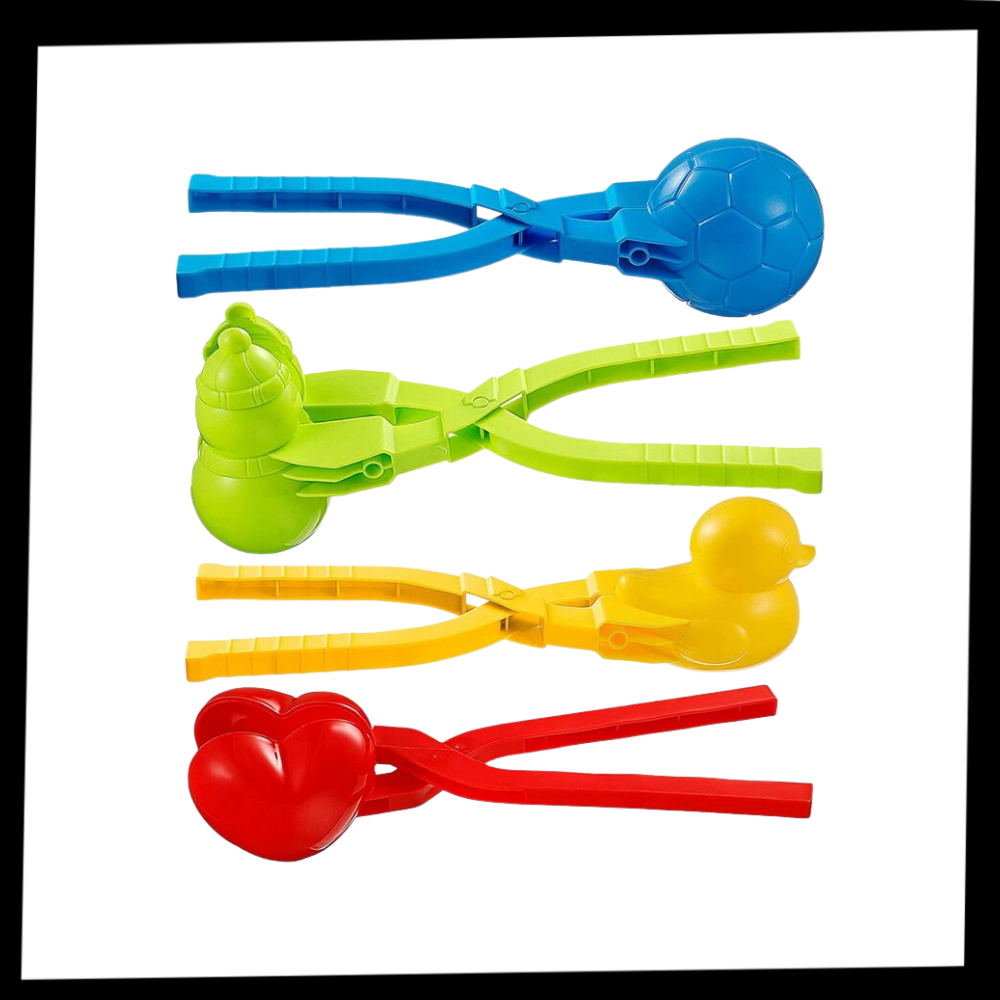 Pack de 4 máquinas de hacer bolas de nieve - Ozerty