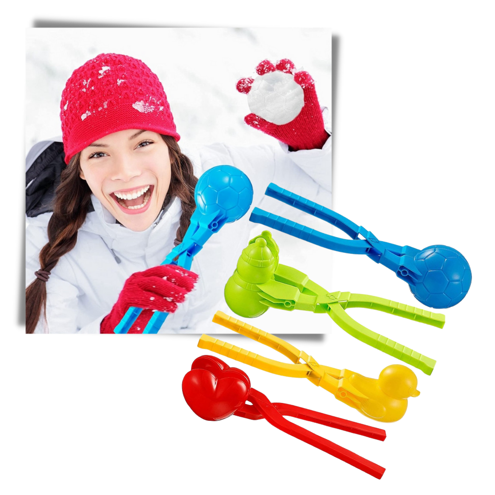 Pack de 4 máquinas de hacer bolas de nieve - Ozerty