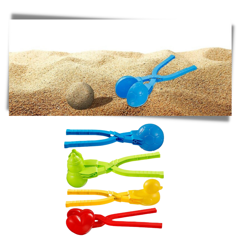 Pack de 4 máquinas de hacer bolas de nieve - Ozerty