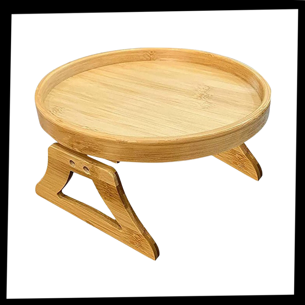 Mesa de madera plegable con reposabrazos - Ozerty