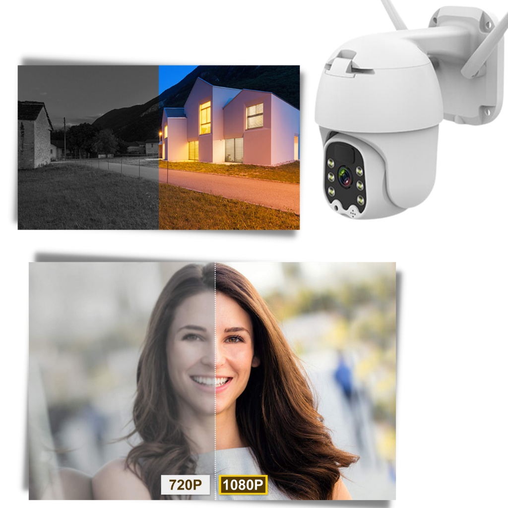 Cámara exterior con energía solar - Ozerty