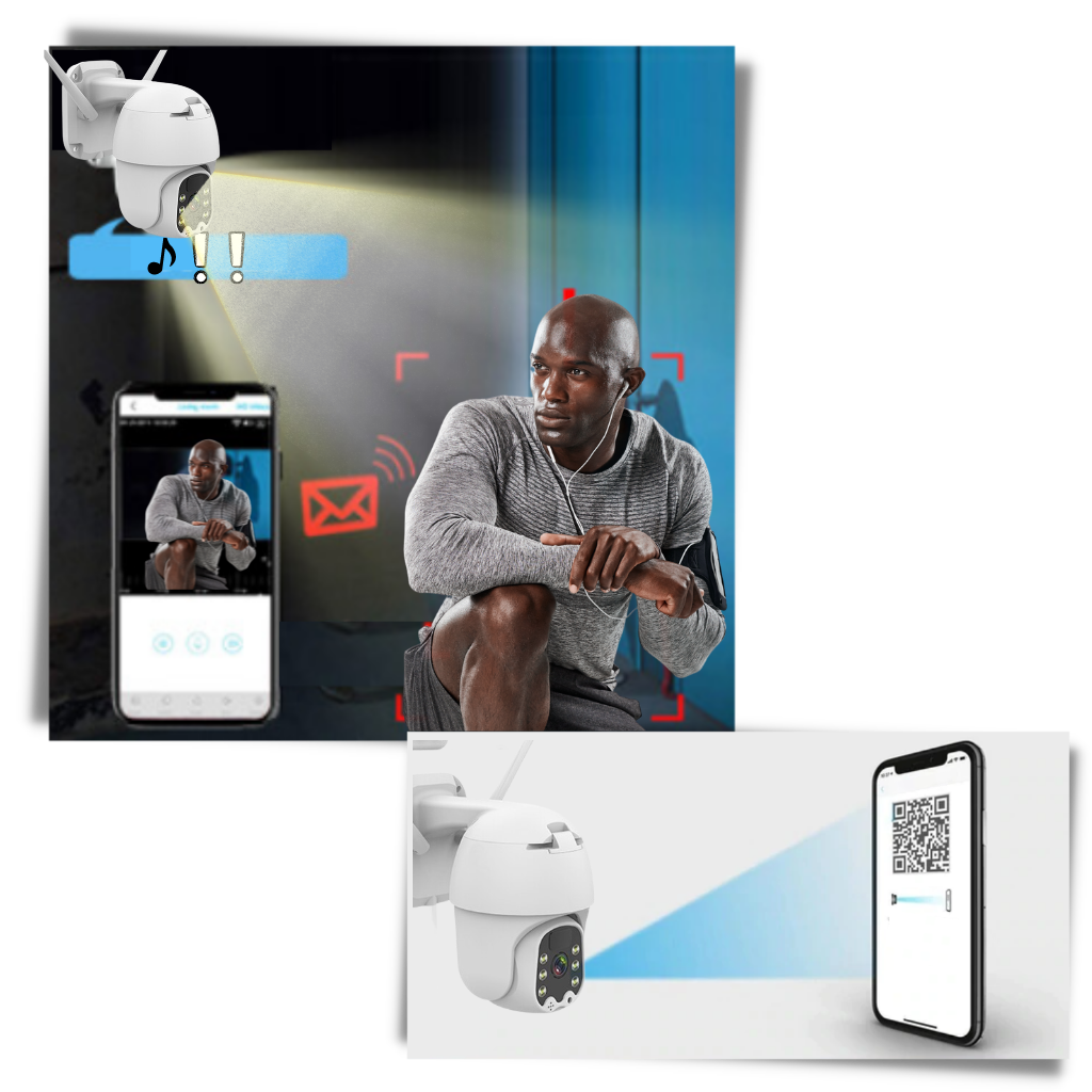 Cámara exterior con energía solar - Ozerty