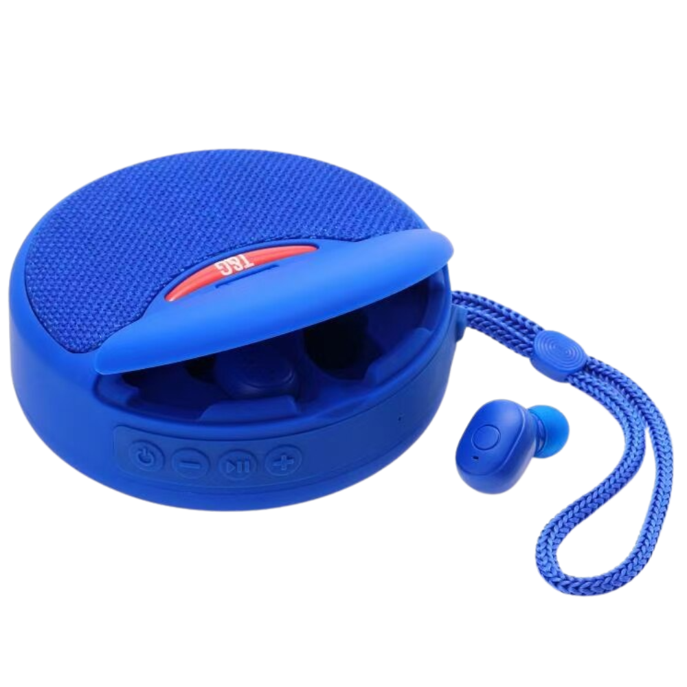 Altavoz bluetooth inalámbrico con auriculares