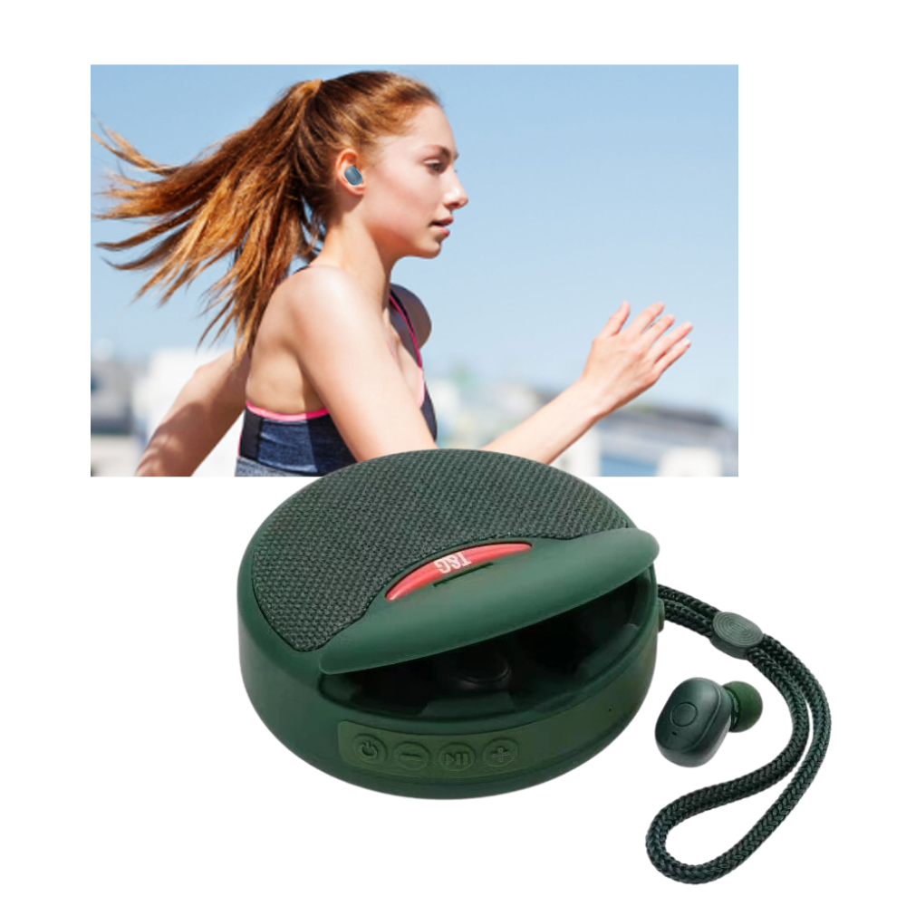 Altavoz bluetooth inalámbrico con auriculares - Ozerty