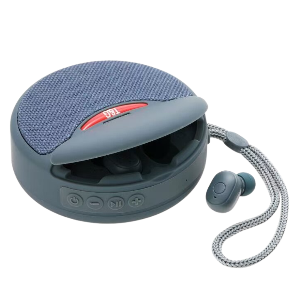 Altavoz bluetooth inalámbrico con auriculares