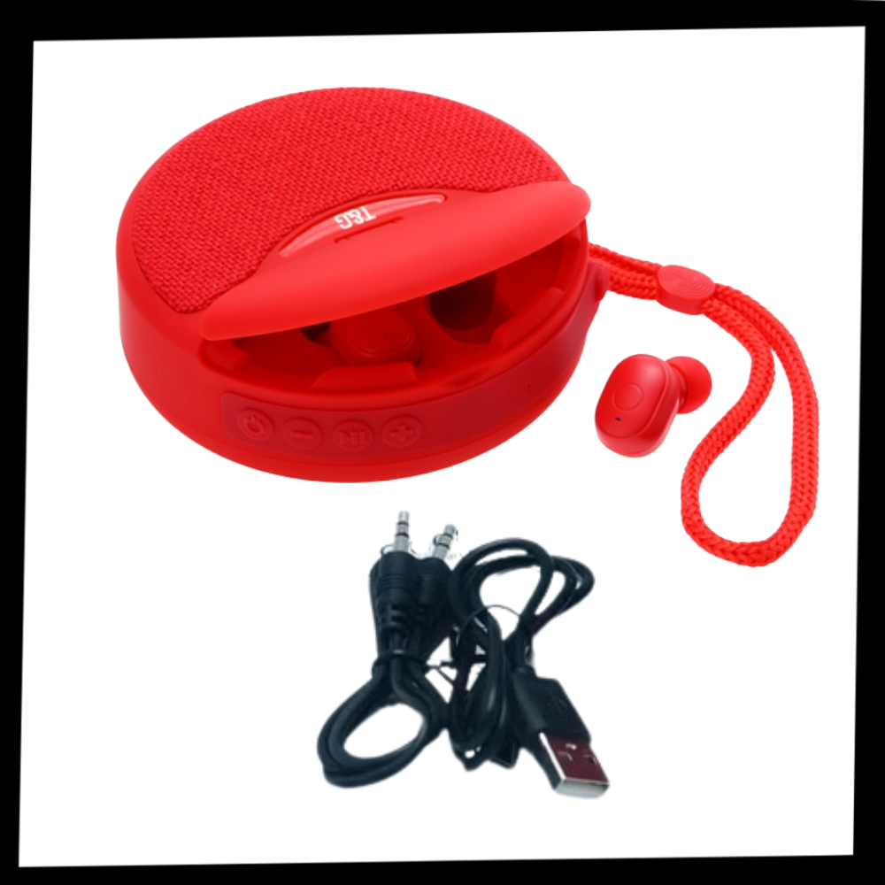 Altavoz bluetooth inalámbrico con auriculares - Ozerty