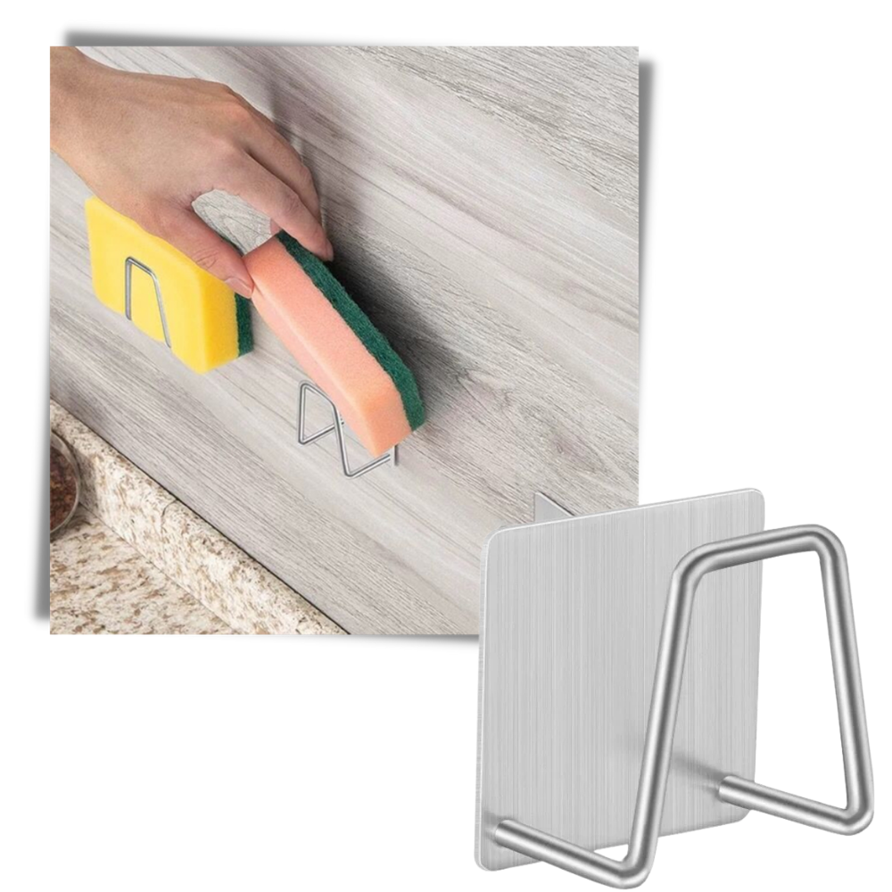 Paquete de 2 portaesponjas de acero inoxidable - Ozerty