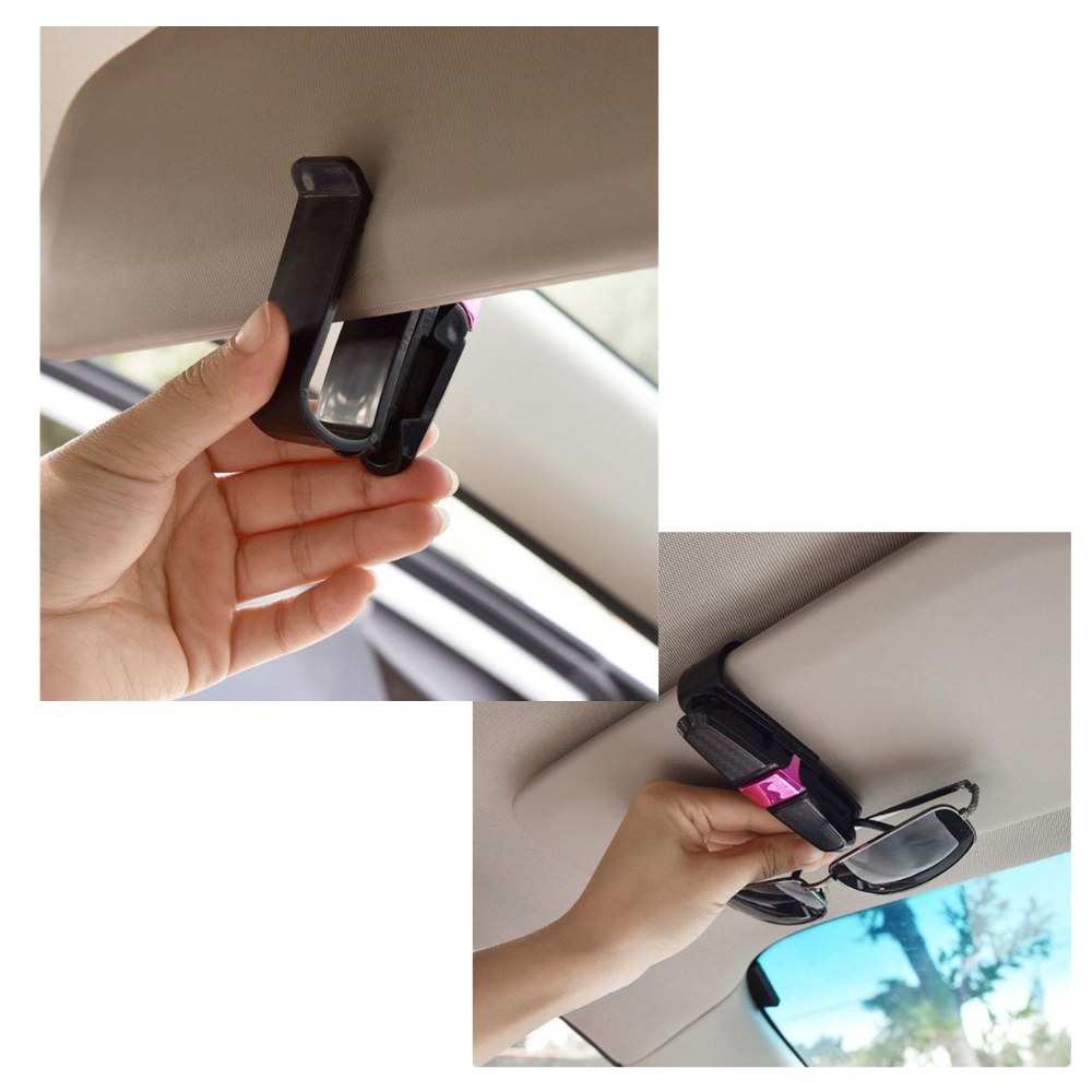 Soporte de gafas de sol para visera de coche - Ozerty