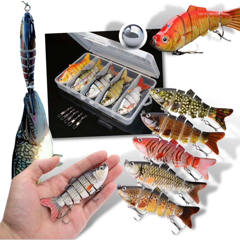 Juego de señuelos de pesca artificiales wobbler - Ozerty