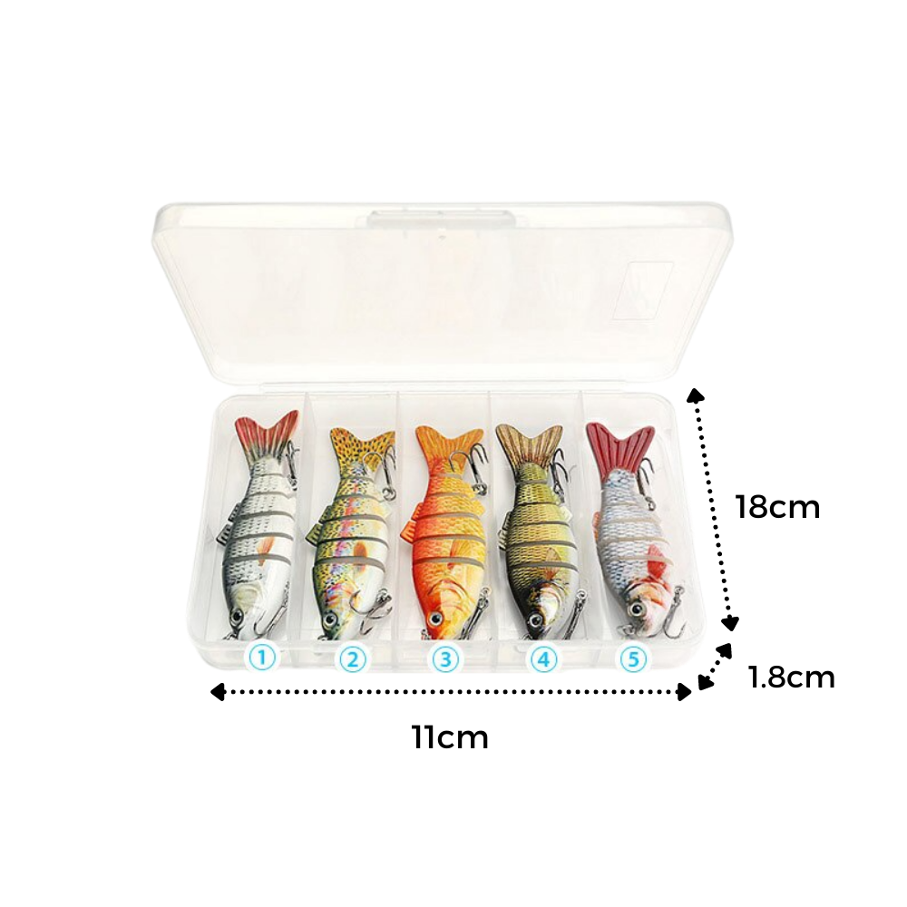 Juego de señuelos de pesca artificiales wobbler - Ozerty