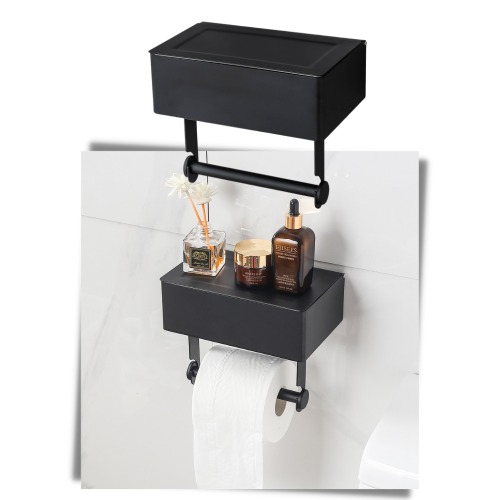 Portarrollos de papel higiénico y caja de pañuelos - Ozerty