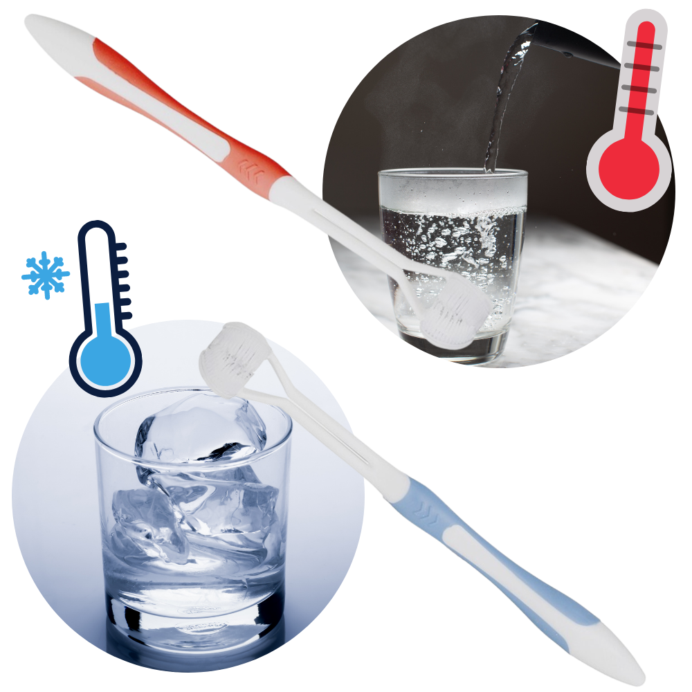 Cepillo de dientes de tres caras para adultos y niños - Ozerty