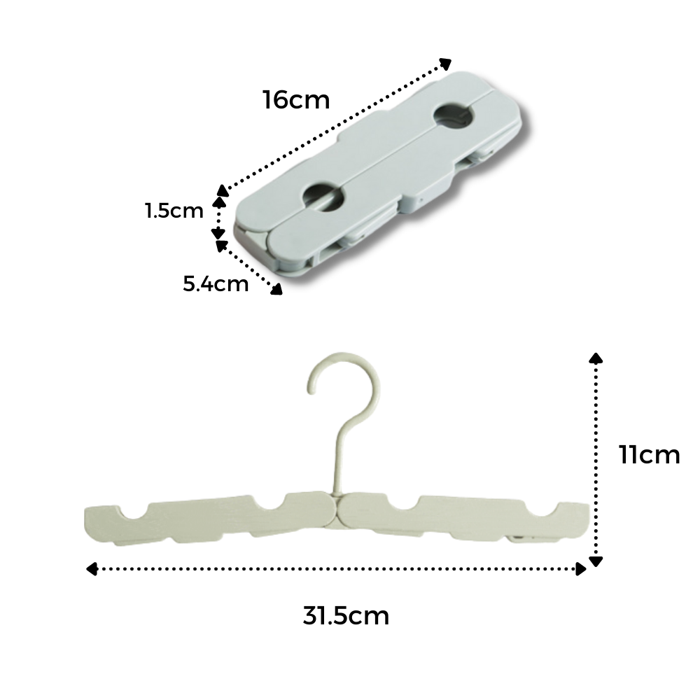 Paquete de 2 perchas portátiles - Ozerty