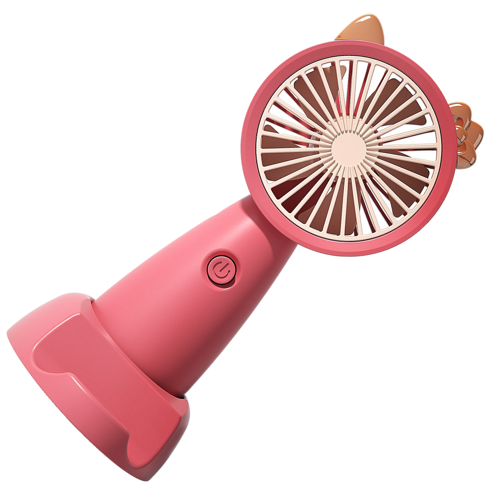Mini ventilador usb con soporte para teléfono