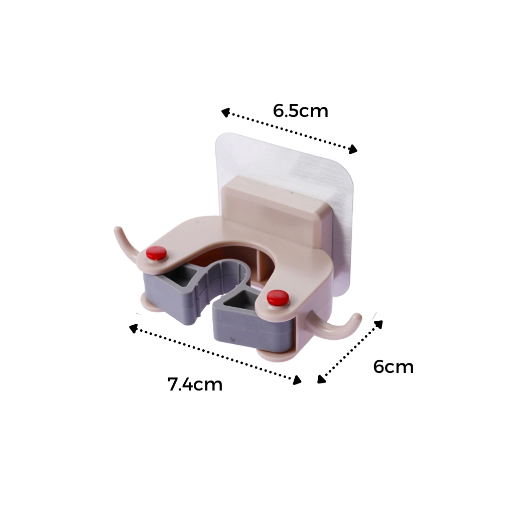 Soporte de pared para escoba - Ozerty