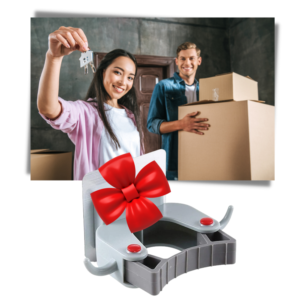 Soporte de pared para escoba - Ozerty