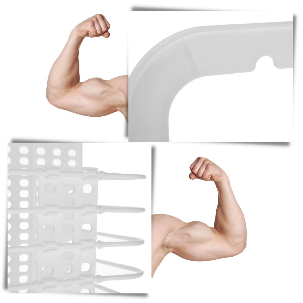 Cesto de plástico plegable para la ropa sucia que se puede montar en la pared - Ozerty