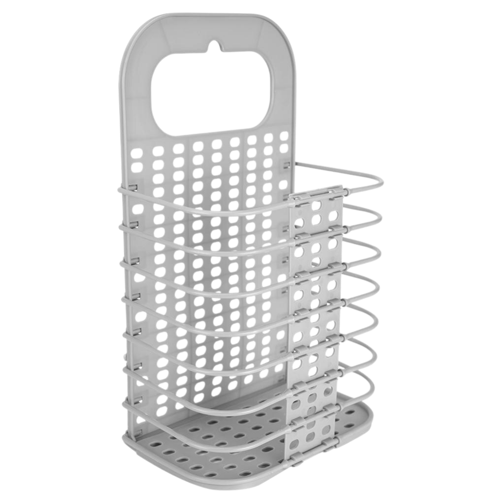Cesto de plástico plegable para la ropa sucia que se puede montar en la pared - Ozerty