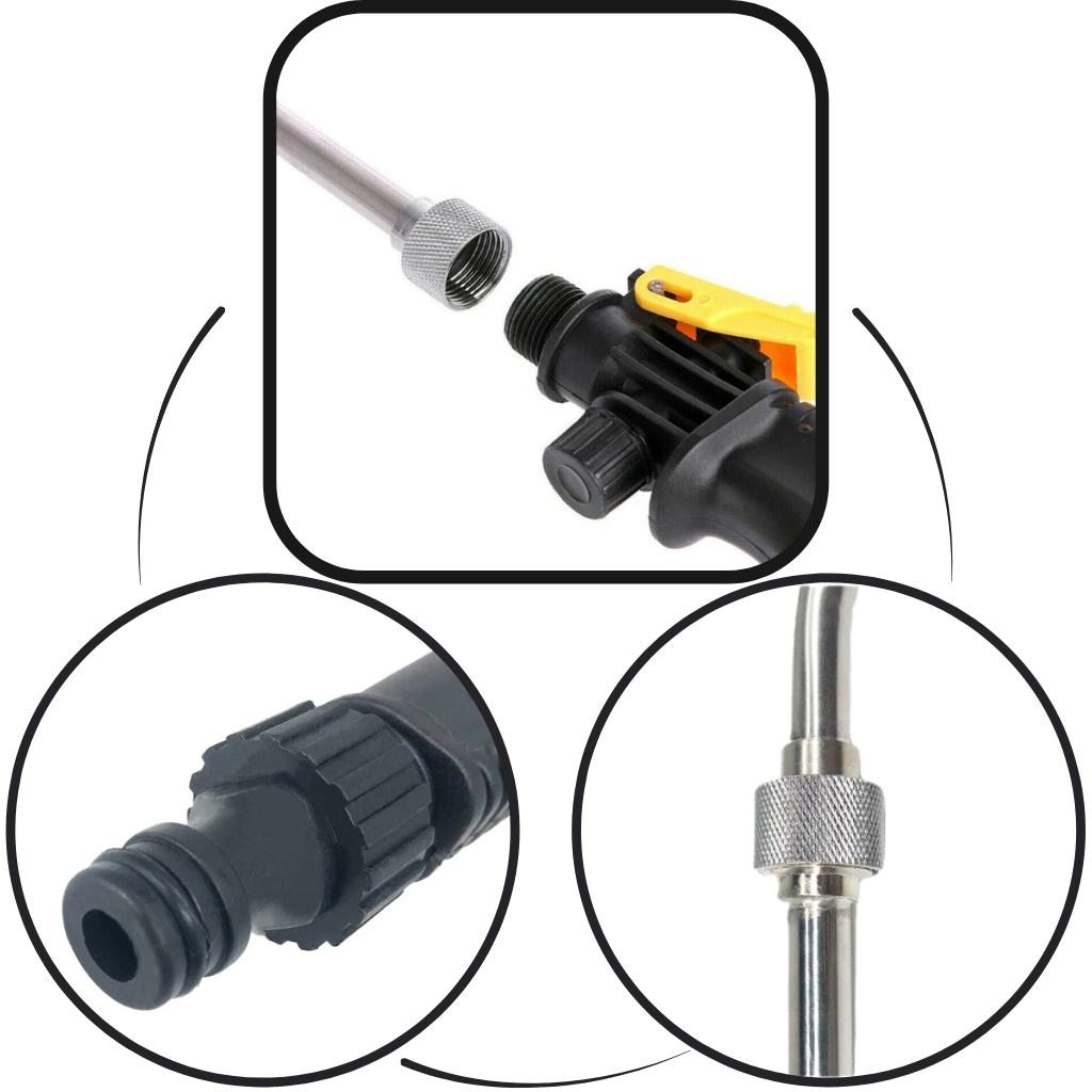 Pistola limpiadora agua alta presión 2 en 1