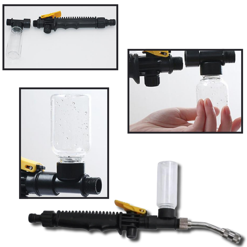 Pistola limpiadora agua alta presión 2 en 1