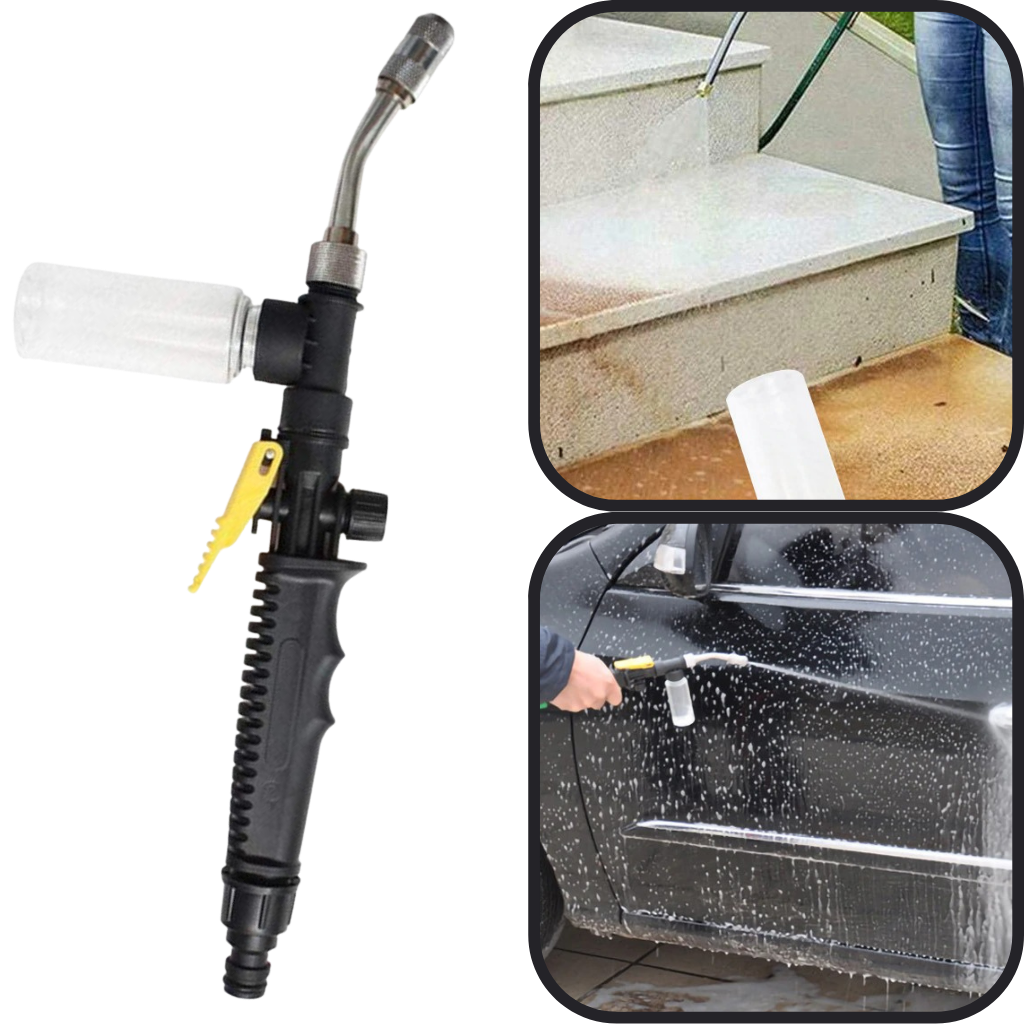Pistola limpiadora agua alta presión 2 en 1