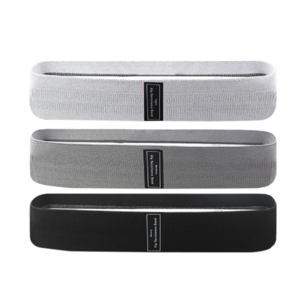 Pack de 3 cintas elásticas -Gris Dove Negro - Ozerty