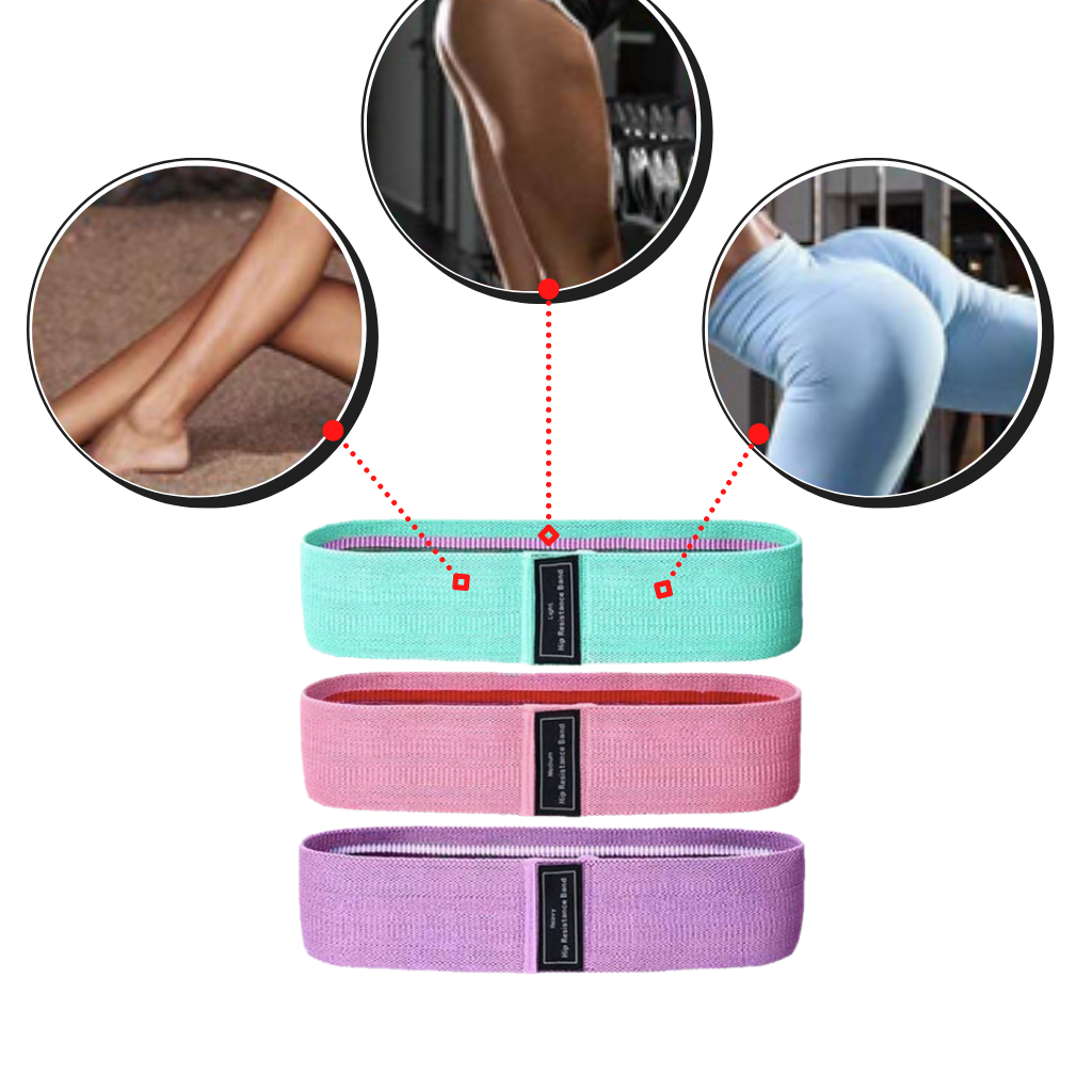 Pack de 3 cintas elásticas - Ozerty