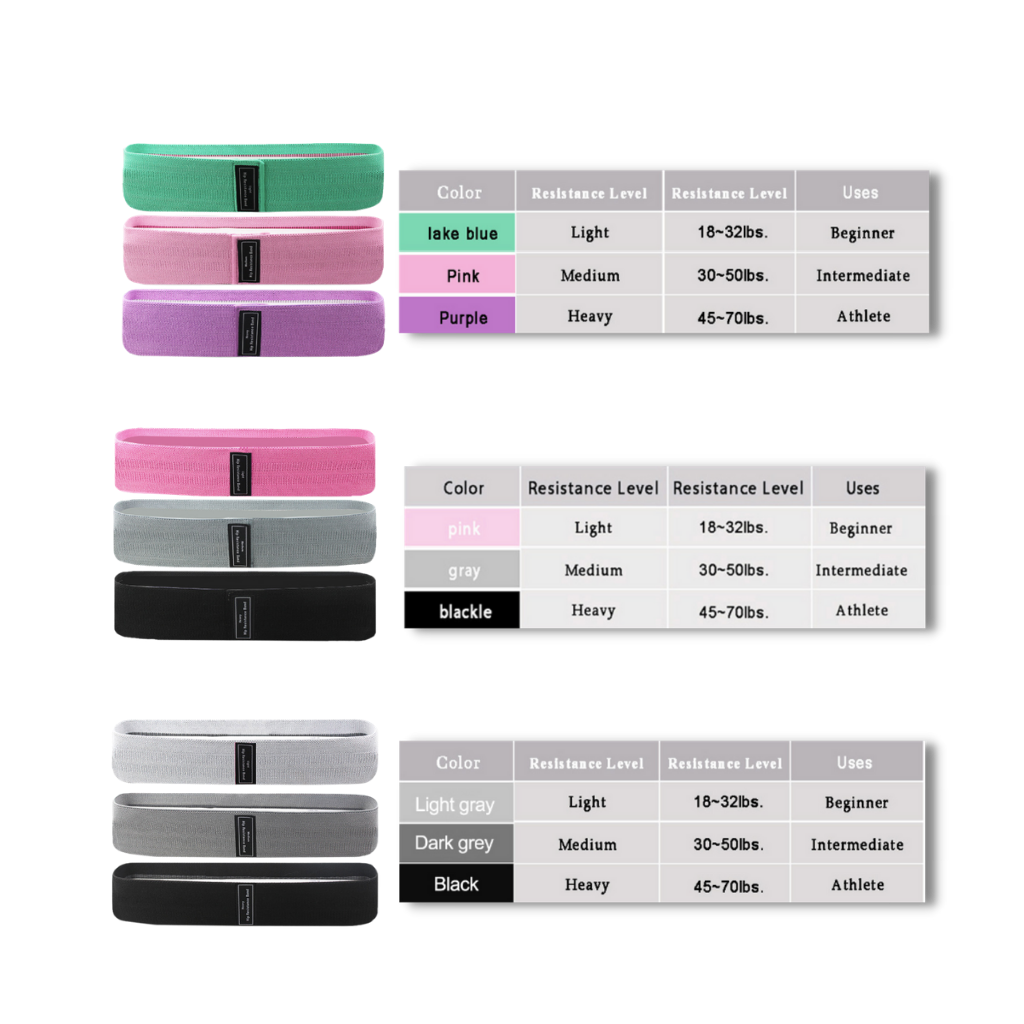 Pack de 3 cintas elásticas - Ozerty