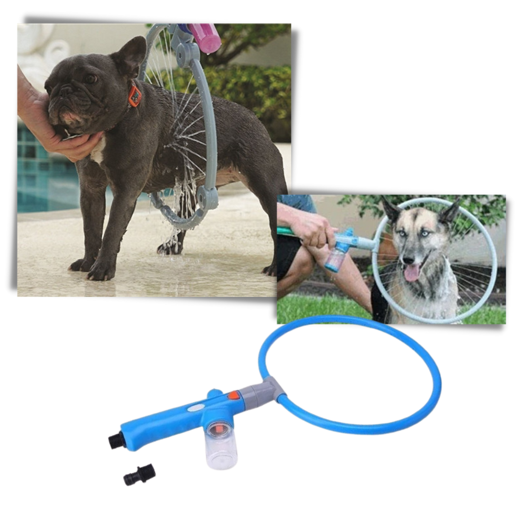 Ducha de 360° para mascotas - Ozerty