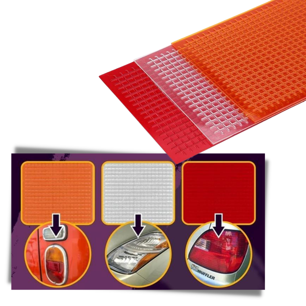 3 Piezas de película de reparación de luces traseras - Ozerty