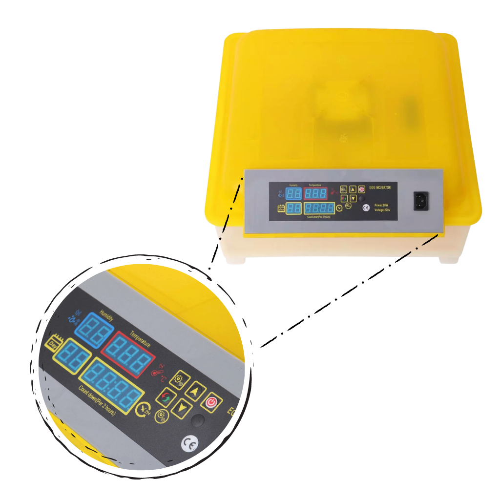 Incubadora automatica de hueves hasta 48 huevos