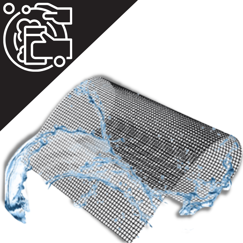 Alfombra antiadherente para barbacoa de 5 piezas - Ozerty